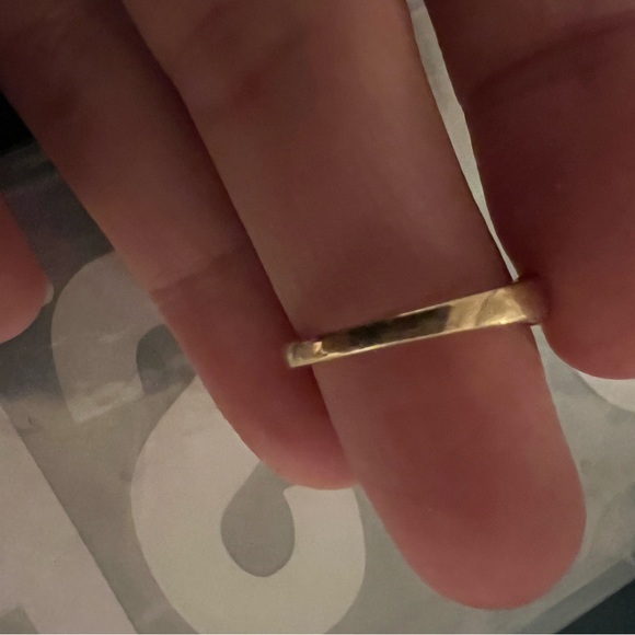 10k  half eternity heart band - Picture 3 of 7